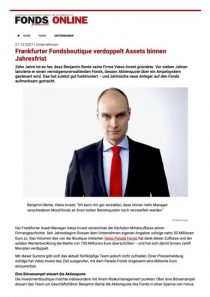 21_10_2021_Frankfurter Fondsboutique verdoppelt Assets binnen Jahresfrist _ Unternehmen _ 21.10.2021 _ FONDS professionell
